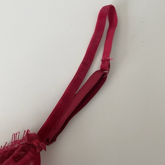 Felina Lingerie Womens Chemise Size S Red Lace and Embroidery Adjustable Straps - Picture 8 of 8